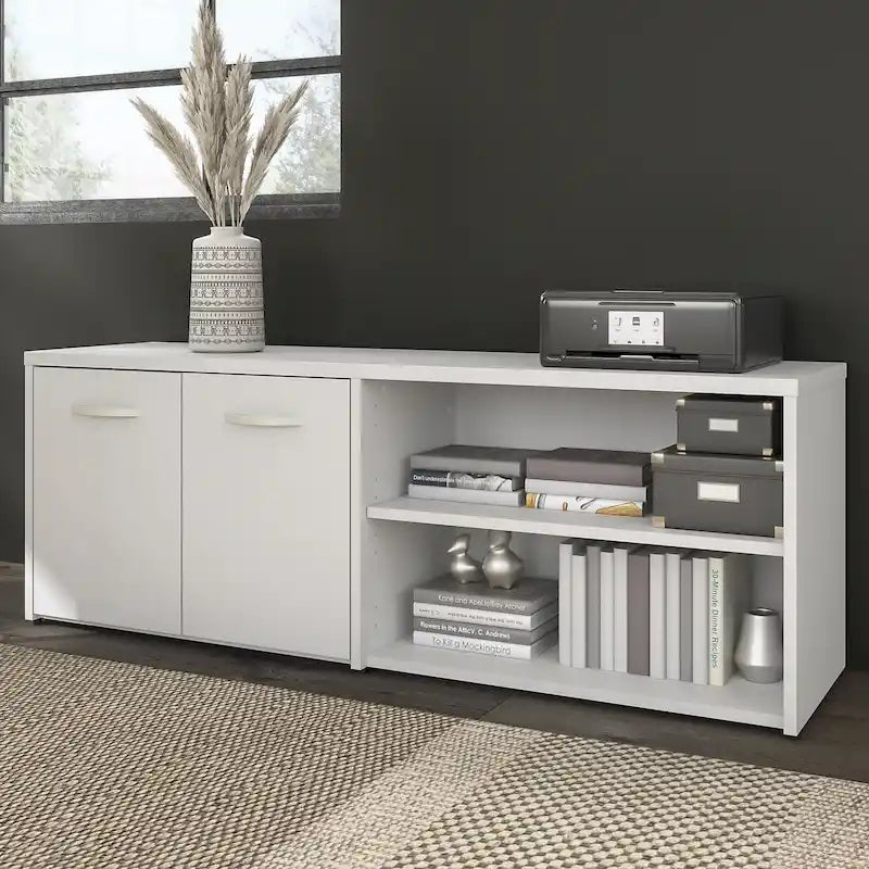 Hybrid Low Storage Cabinet with Doors by Bush Business Furniture