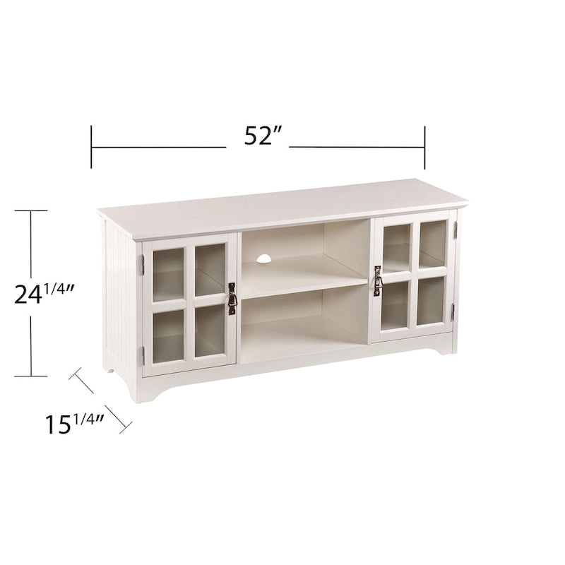SEI Furniture Easton White Media TV Stand for TV's up to 50