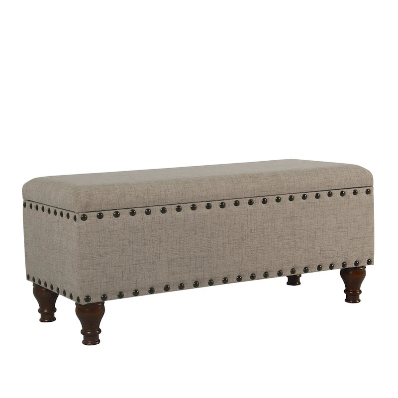 Copper Grove Raush Tufted Linen Storage Bench