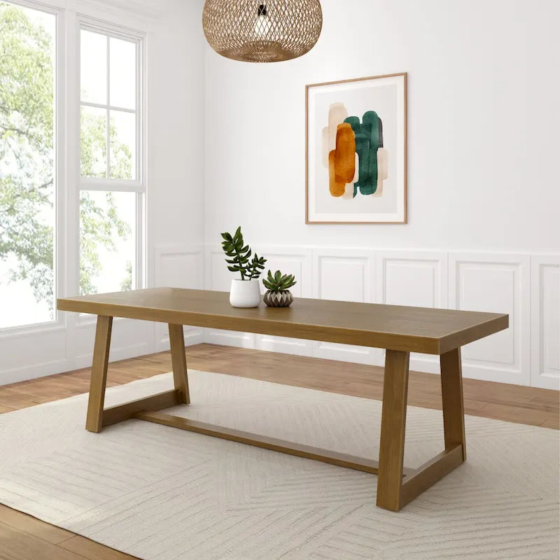Plank and Beam Classic Solid Wood Conference Dining Table - 94