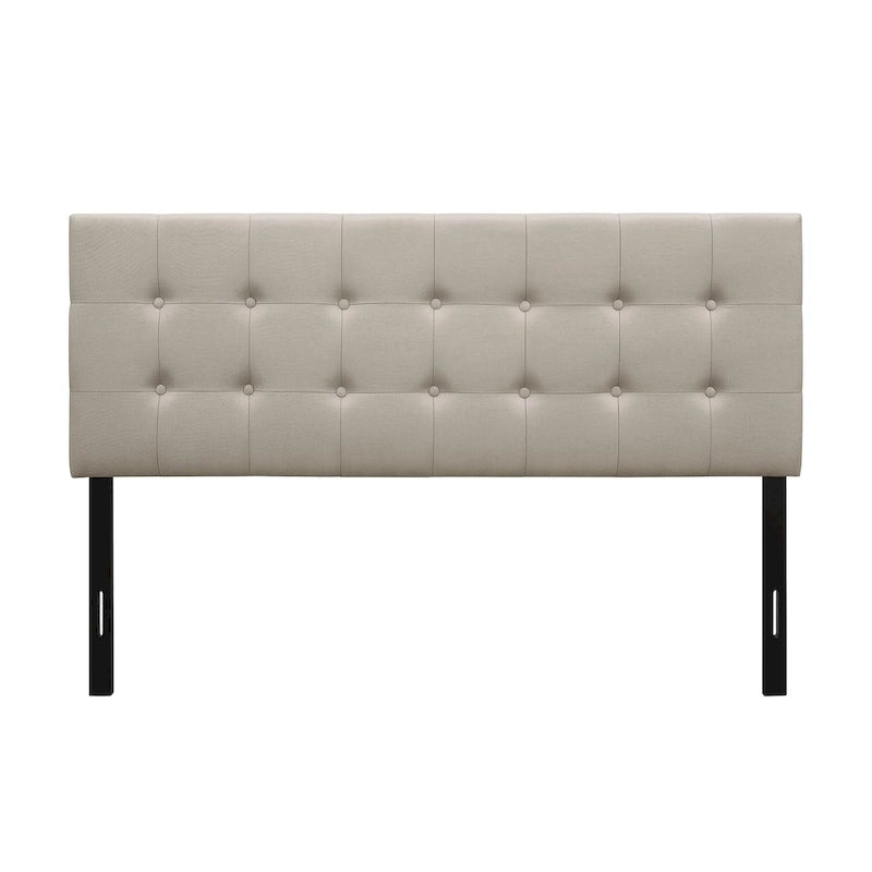Ida Button-tufted Upholstered Transitional Adjustable Headboard
