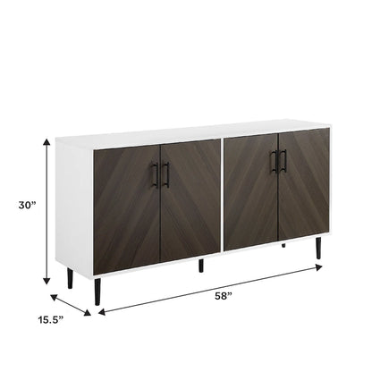 Middlebrook Cassandra 58-inch Mid-Century Modern 4-Door Buffet