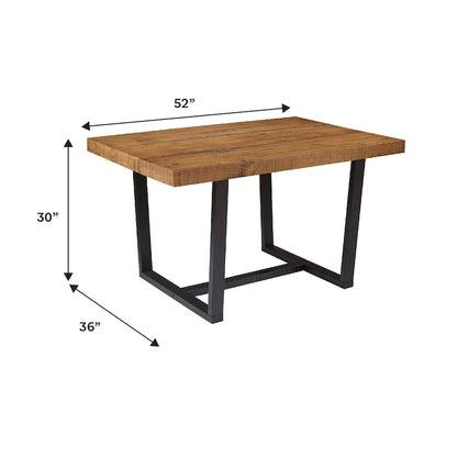 Middlebrook Solid Wood 52-inch Distressed Dining Table