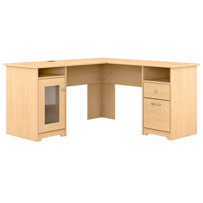 Cabot 60W L Shaped Computer Desk with Storage by Bush Furniture
