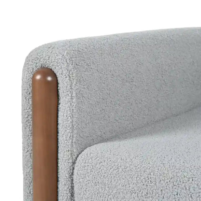 Maloa Upholstered Oversized Teddy Accent Chair with Walnut Legs by Christopher Knight Home