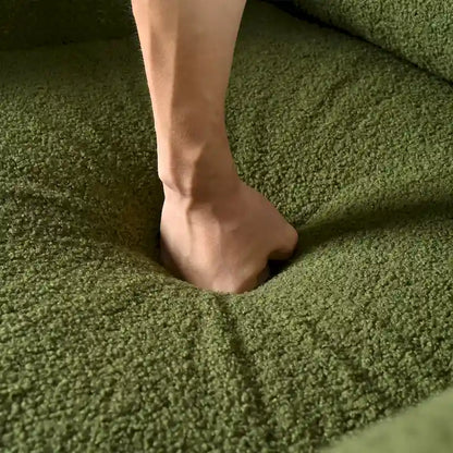 Maloa Upholstered Oversized Teddy Accent Chair with Walnut Legs by Christopher Knight Home