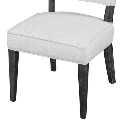 5-Piece Wooden Dining Table Set, Kitchen Table and Chairs Set, Round Table with Cross Base and 4 Upholstered Chairs