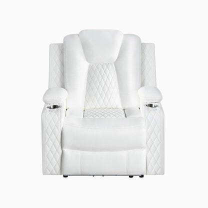 Deluxe Theater-Style Reclining Sofa Set with Power Recline, LED Lights, Wireless Charging and bluetooth Speaker
