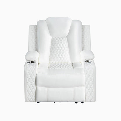 Deluxe Theater-Style Reclining Sofa Set with Power Recline, LED Lights, Wireless Charging and bluetooth Speaker