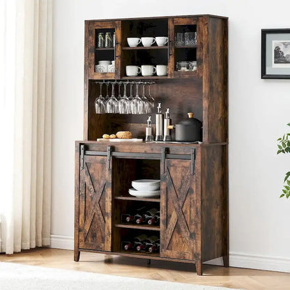 Farmhouse Coffee Bar Cabinet