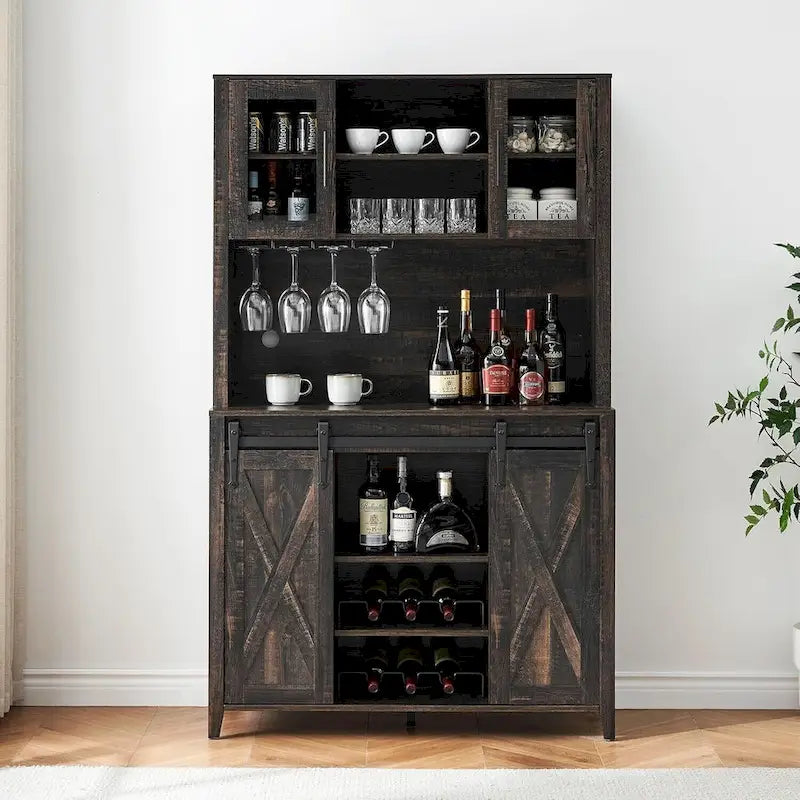 Farmhouse Coffee Bar Cabinet