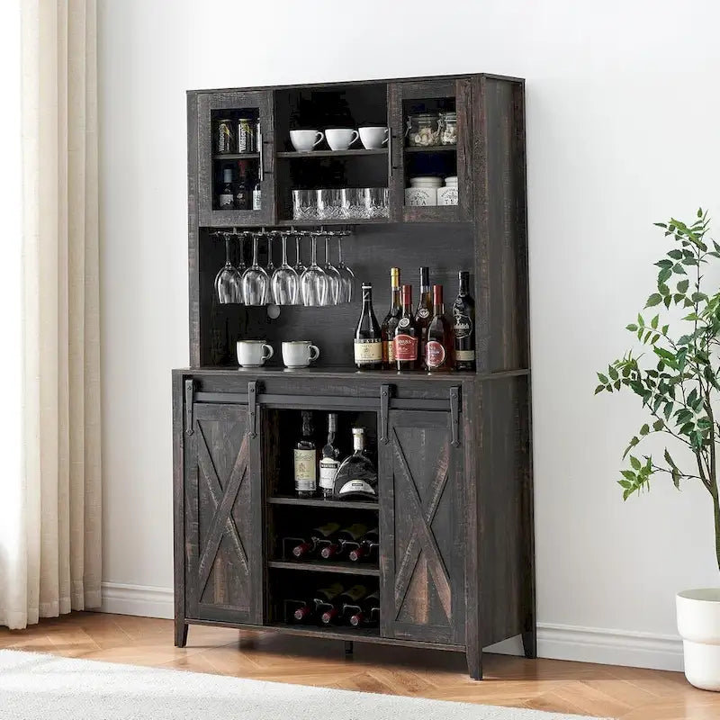 Farmhouse Coffee Bar Cabinet