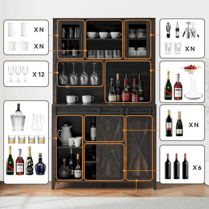 Farmhouse Coffee Bar Cabinet