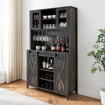 Farmhouse Coffee Bar Cabinet