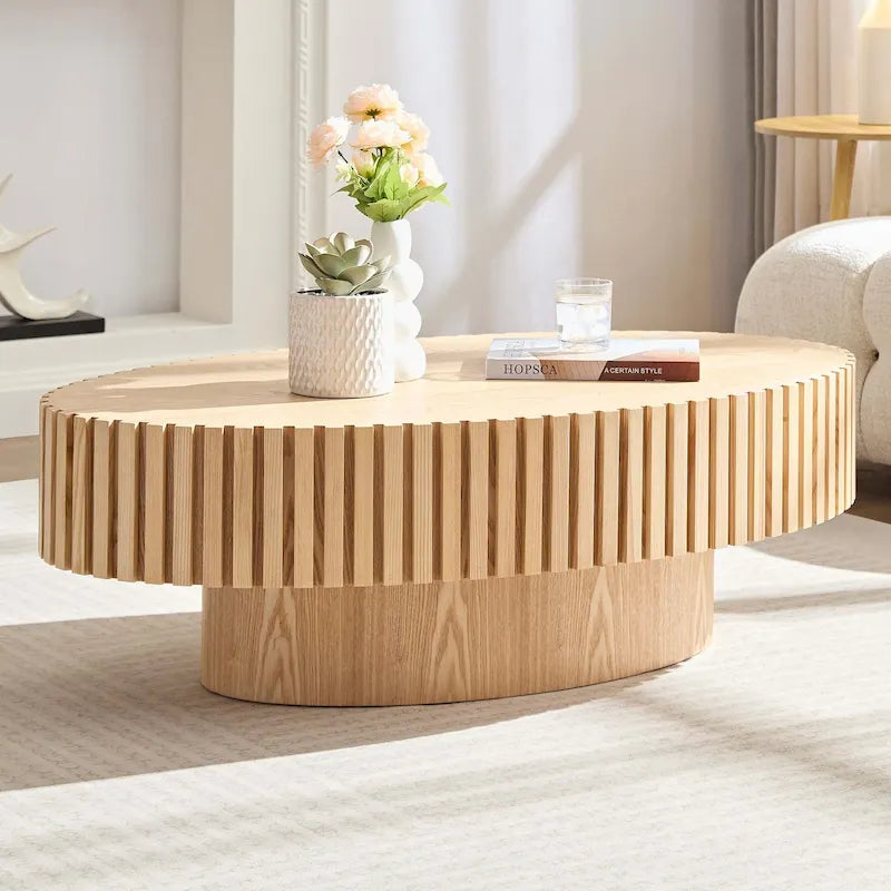 43.7 inch Round Coffee Table for Living Room
