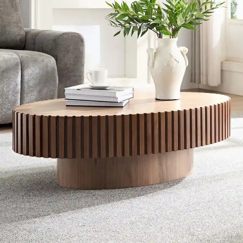 43.7 inch Round Coffee Table for Living Room