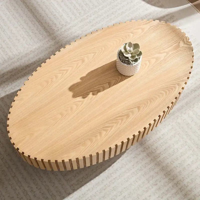 43.7 inch Round Coffee Table for Living Room