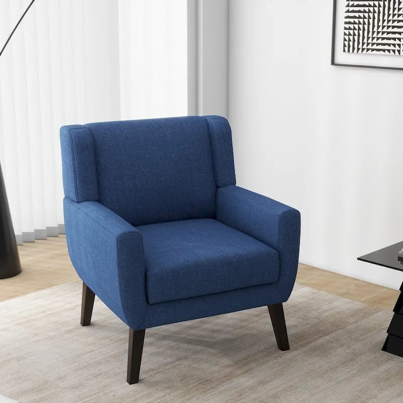Upholstered Armchair with Wide Back Accent Chair