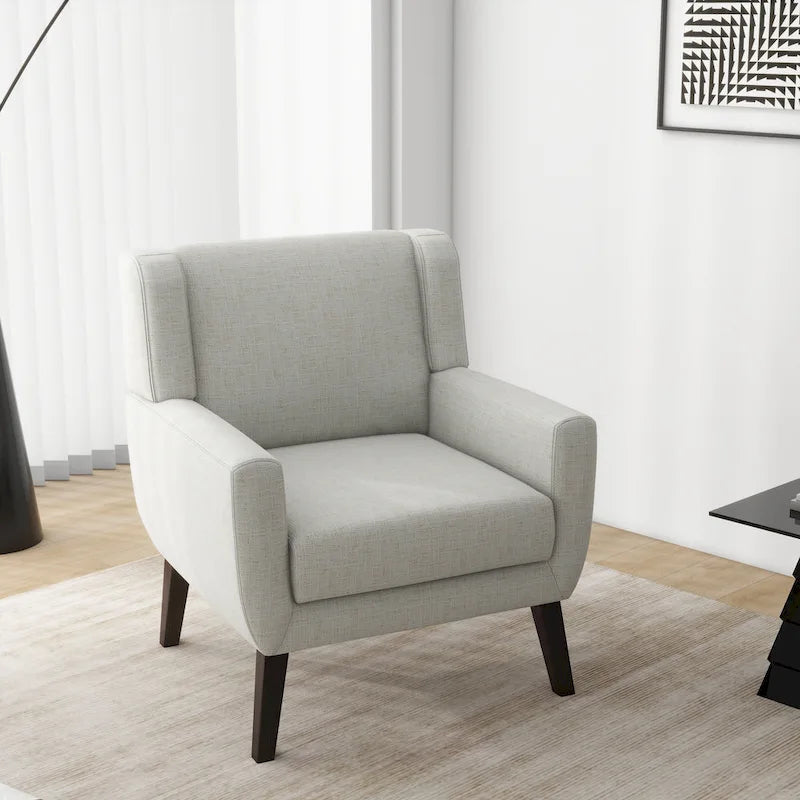 Upholstered Armchair with Wide Back Accent Chair