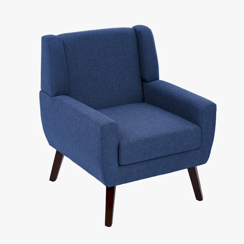 Upholstered Armchair with Wide Back Accent Chair