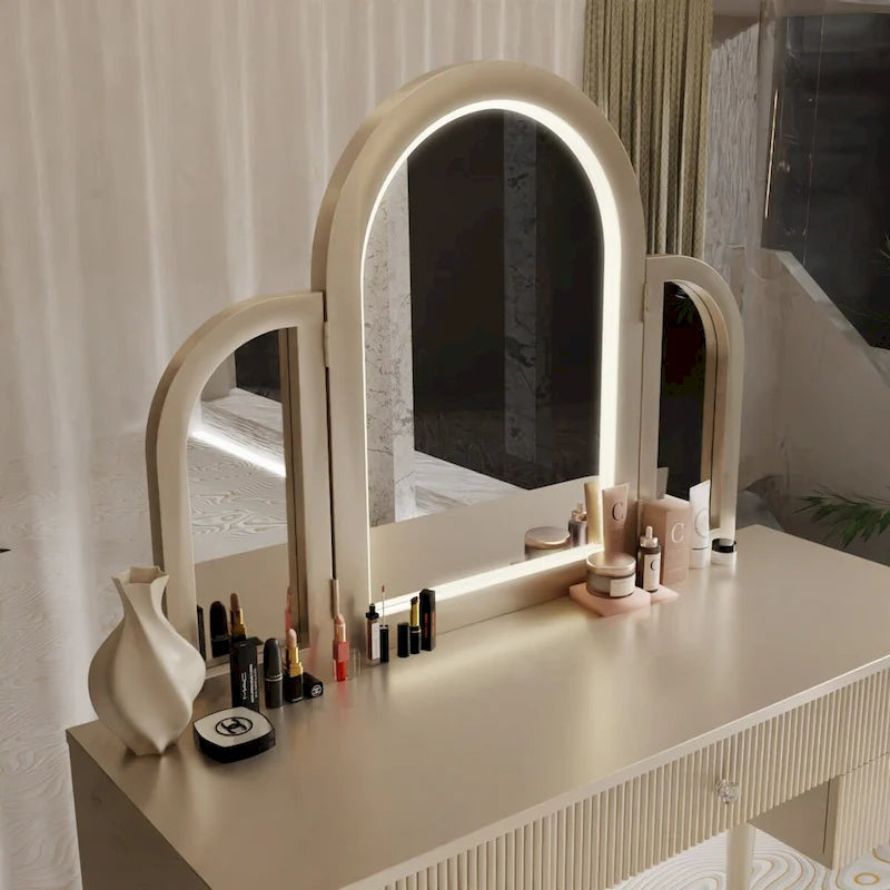 AGODY Mirrored Vanity with LED Light