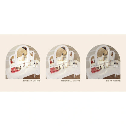 AGODY Mirrored Vanity with LED Light