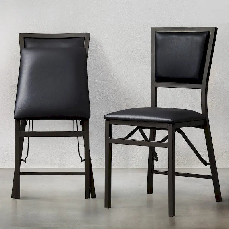 VECELO Folding Dining Chairs Set of 2/4/6 with Cushion Parson Classic Upholstered Folding Chairs,Modern 33 Parson Chairs