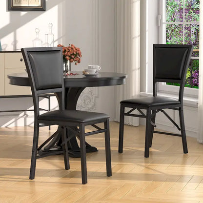 VECELO Folding Dining Chairs Set of 2/4/6 with Cushion Parson Classic Upholstered Folding Chairs,Modern 33 Parson Chairs