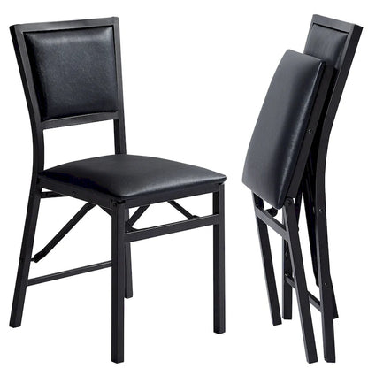 VECELO Folding Dining Chairs Set of 2/4/6 with Cushion Parson Classic Upholstered Folding Chairs,Modern 33 Parson Chairs