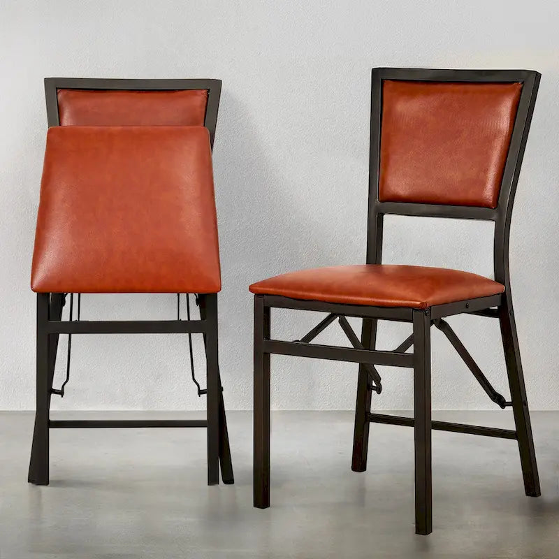 VECELO Folding Dining Chairs Set of 2/4/6 with Cushion Parson Classic Upholstered Folding Chairs,Modern 33 Parson Chairs