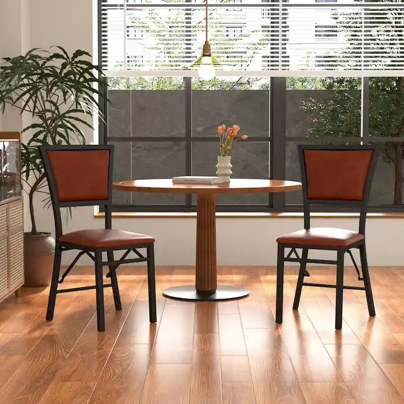 VECELO Folding Dining Chairs Set of 2/4/6 with Cushion Parson Classic Upholstered Folding Chairs,Modern 33 Parson Chairs