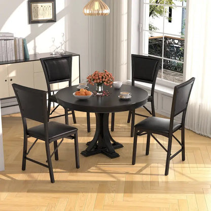 VECELO Folding Dining Chairs Set of 2/4/6 with Cushion Parson Classic Upholstered Folding Chairs,Modern 33 Parson Chairs