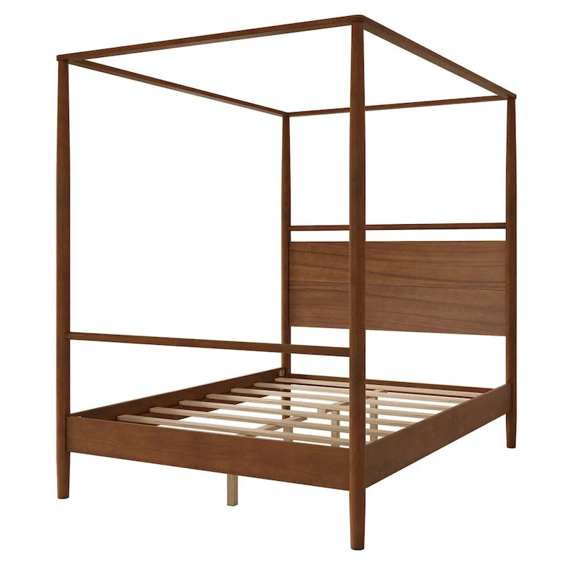Modern Heritage Solid Wood Canopy Platform Bed by Harper&Bright Designs