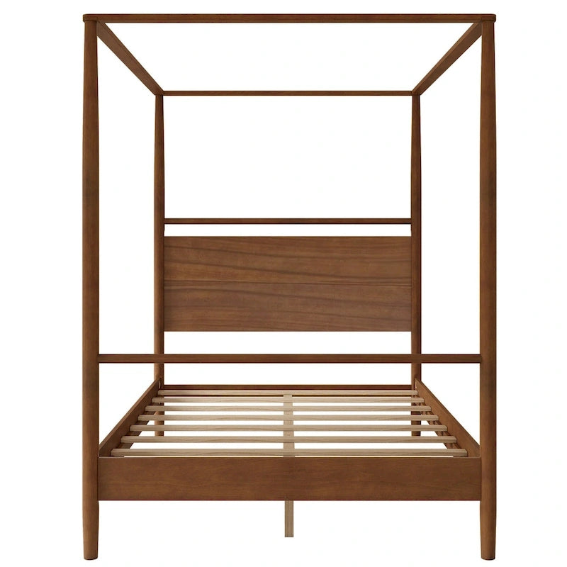 Modern Heritage Solid Wood Canopy Platform Bed by Harper&Bright Designs