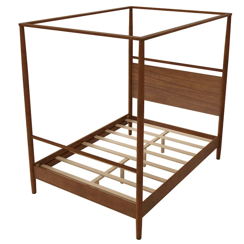Modern Heritage Solid Wood Canopy Platform Bed by Harper&Bright Designs