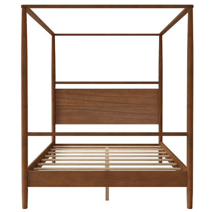 Modern Heritage Solid Wood Canopy Platform Bed by Harper&Bright Designs