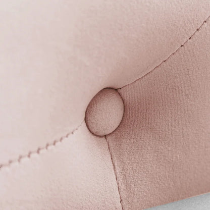 Pink 58.26 Velvet Button Tufted Chaise Lounge Chair