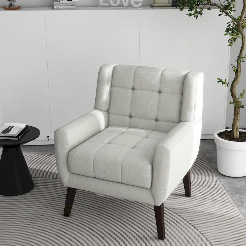 Tufted Arm Chair Upholstered Lounge Chair