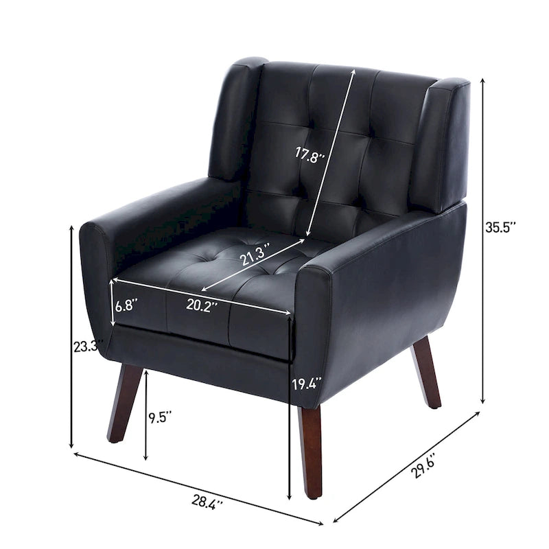 Tufted Arm Chair Upholstered Lounge Chair