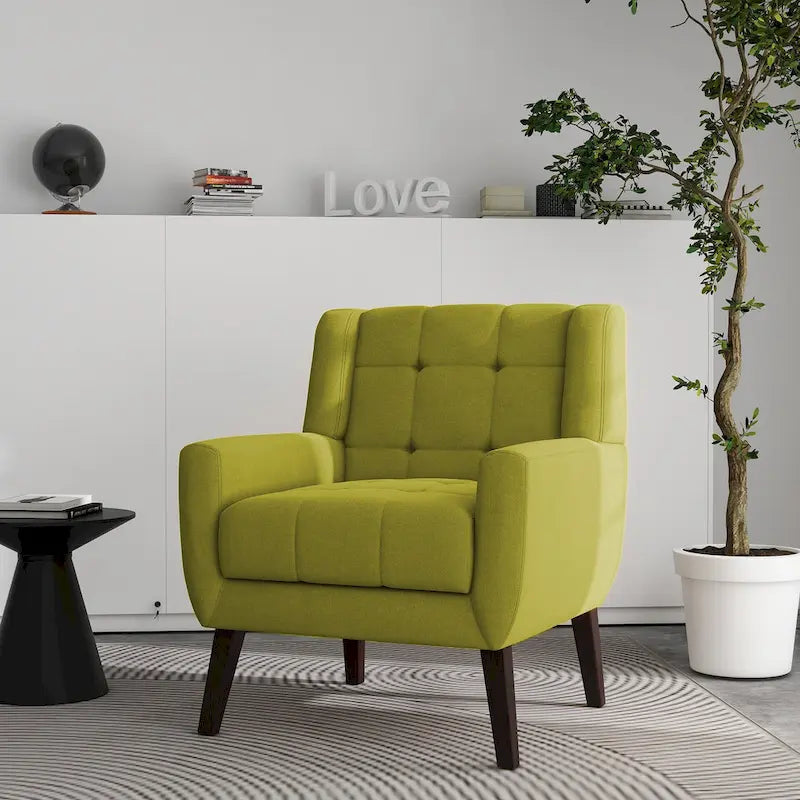 Tufted Arm Chair Upholstered Lounge Chair