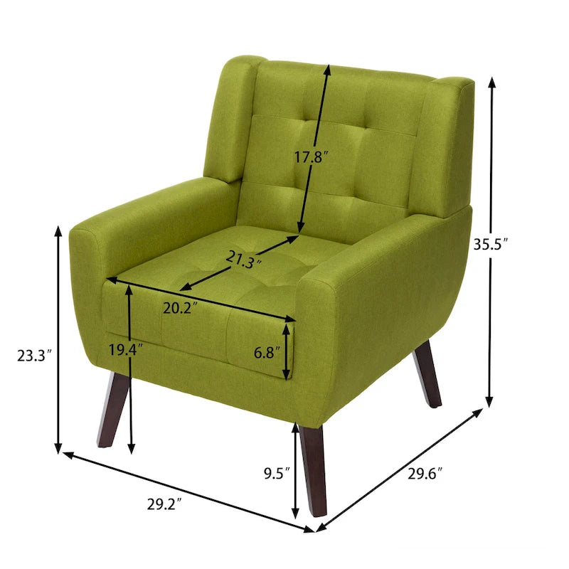 Tufted Arm Chair Upholstered Lounge Chair