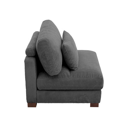 Modern Upholstered Armless Chair Accent Chair