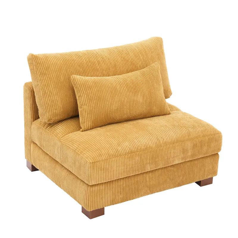 Modern Upholstered Armless Chair Accent Chair