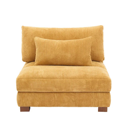 Modern Upholstered Armless Chair Accent Chair