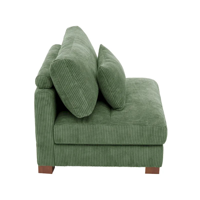 Modern Upholstered Armless Chair Accent Chair