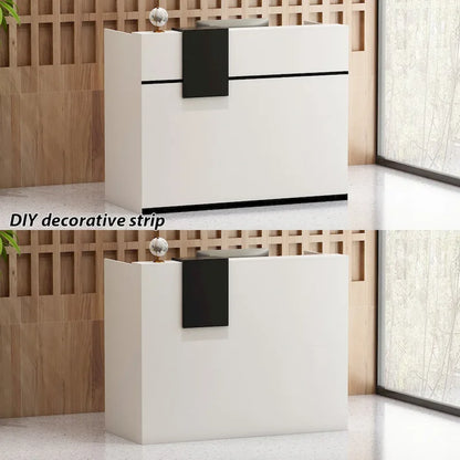 Kerrogee Rectangular Wood Reception Desk Working Desk Secretary desk