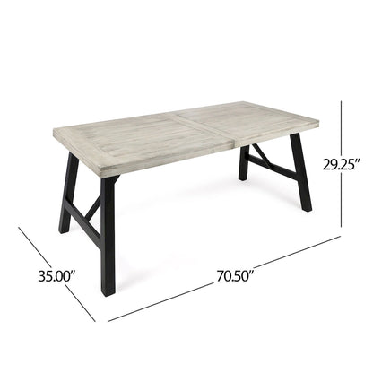 Cottage 3-piece Acacia Wood Picnic Dining Set by Christopher Knight Home