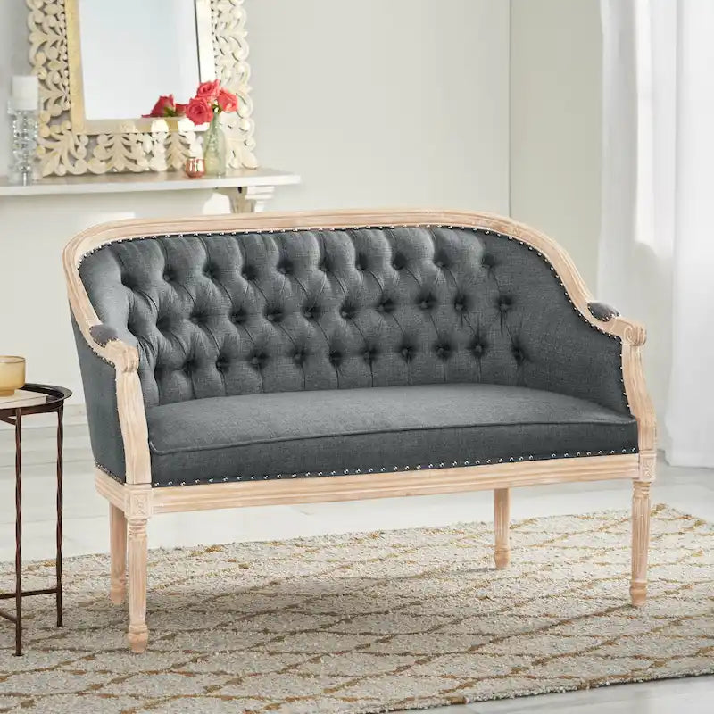 Faye Tufted Upholstered Loveseat by Christopher Knight Home