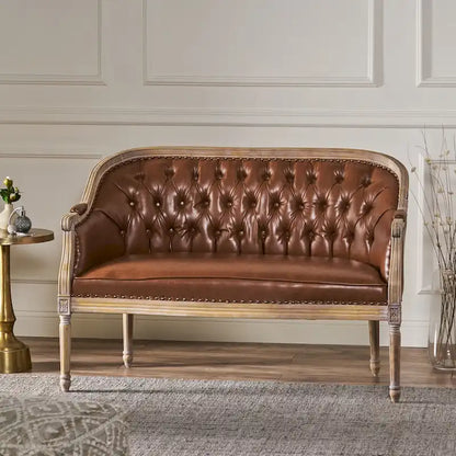 Faye Tufted Upholstered Loveseat by Christopher Knight Home