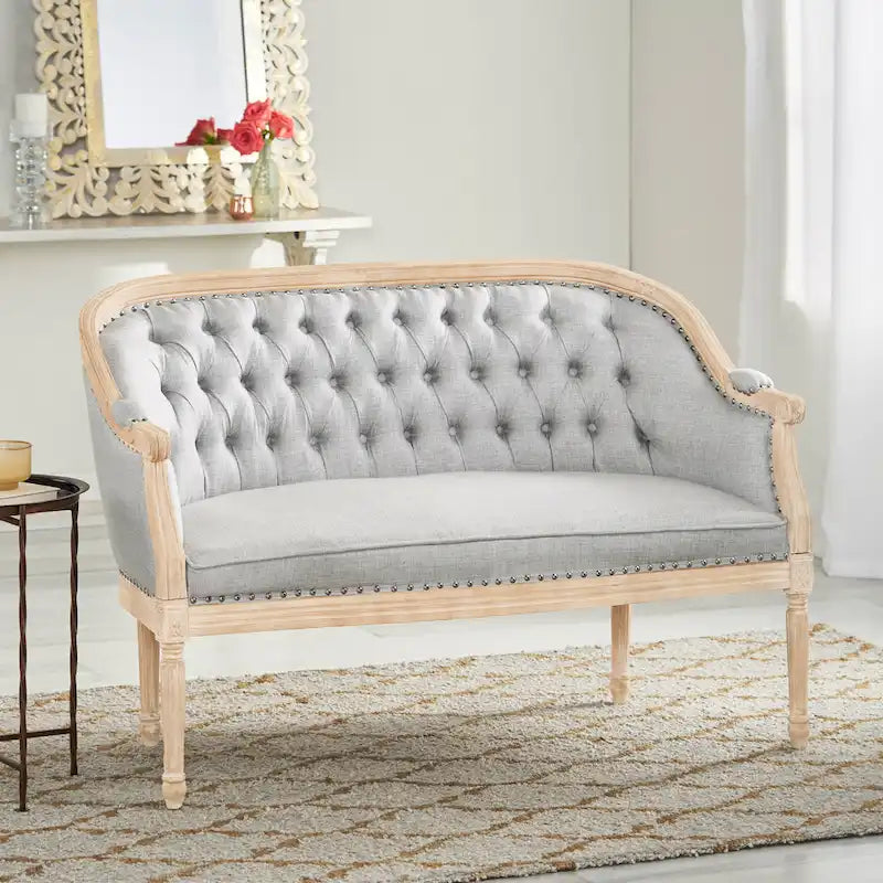Faye Tufted Upholstered Loveseat by Christopher Knight Home